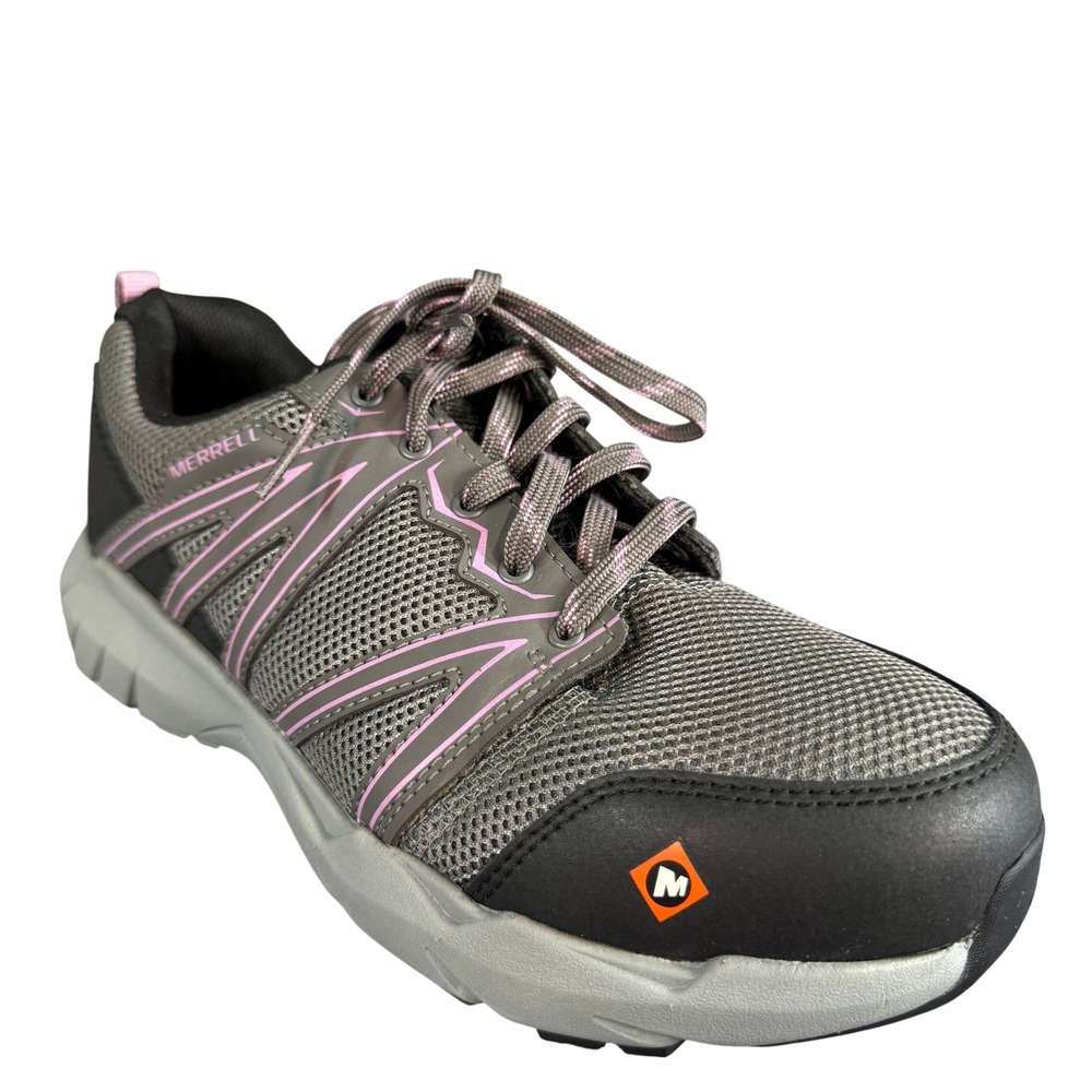 Merrell Work Valetta Composite Toe Grey Purple Safety Shoes J099410 Womens 9 M